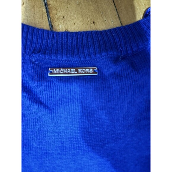 MICHAEL Michael Kors Blue Sweater Dress Women's Medium - Picture 7 of 10